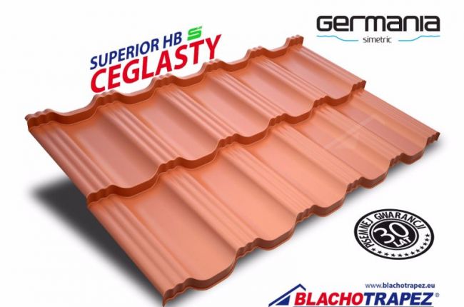 Blachodachówka Germania Simetric - Ceglasta