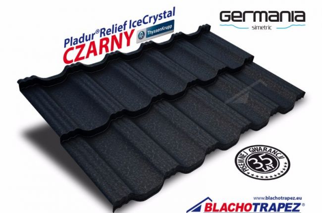 Blachodachówka Germania Simetric - Pladur Czarny