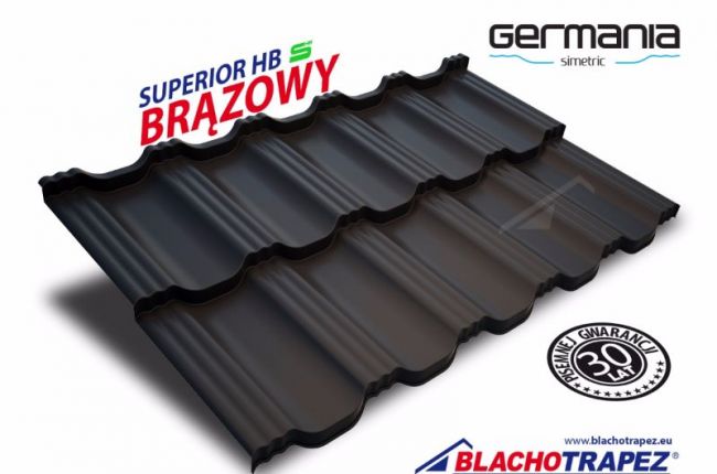 Blachodachówka Germania Simetric - Brązowa